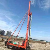 广东钻杆钻头_河北鼎峰工程公司定做23米长螺旋钻机